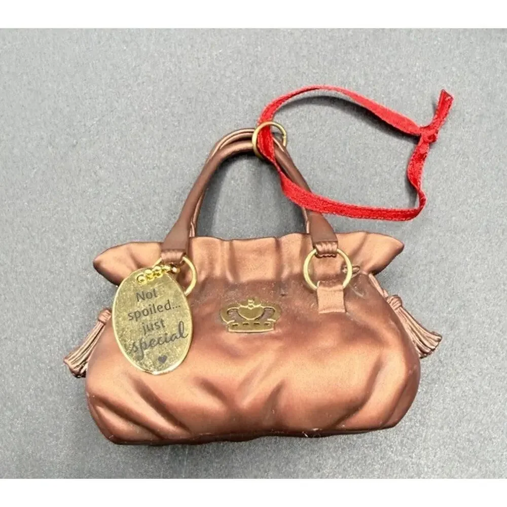 Hallmark Not Spoiled Just Special Gold Purse Christmas Ornament Heavy! Rare LO17
